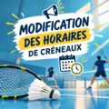 Créneaux début de saison
